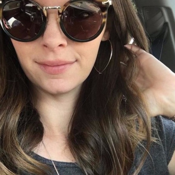 Stella & Dot | Retired🌹⚜️[ROSEGOLD] Large Hammered Hoop Earrings - Picture 6 of 6